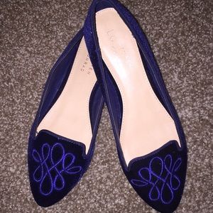 Lauren Conrad Velvet Flats